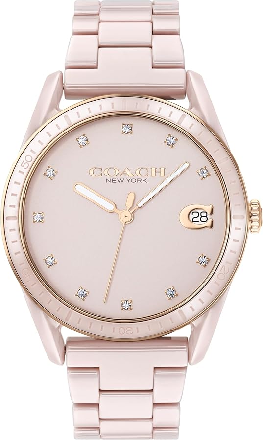 Amazon | COACH コーチ 腕時計 プレストン 36mm ブラッシュ セラミック